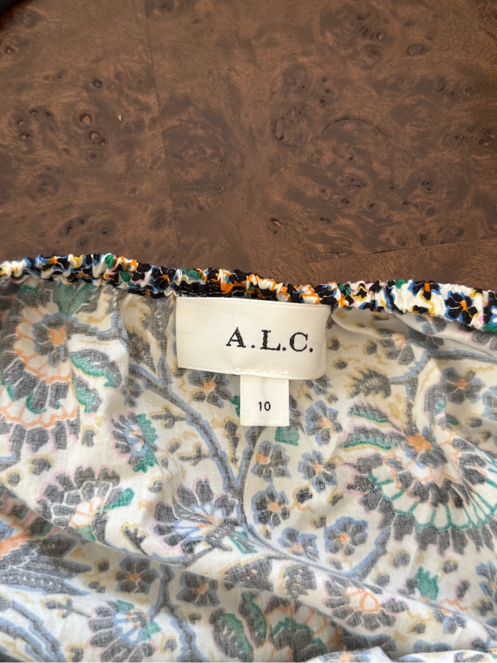A.L.C. Rhodes Floral Open Back Maxi Dress 10 - Picture 6 of 7
